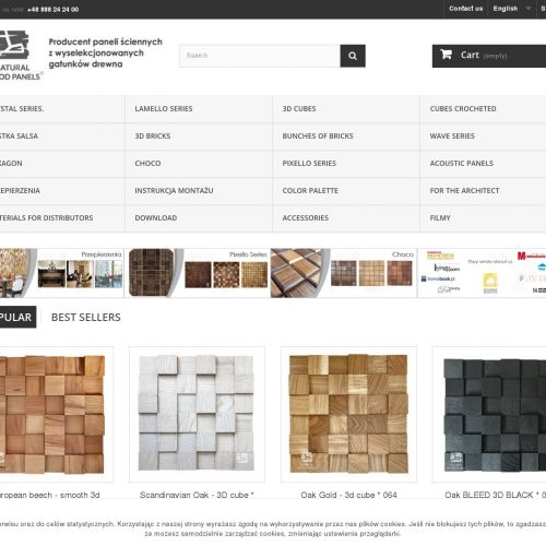 Cegiełki drewniane efekciarnia