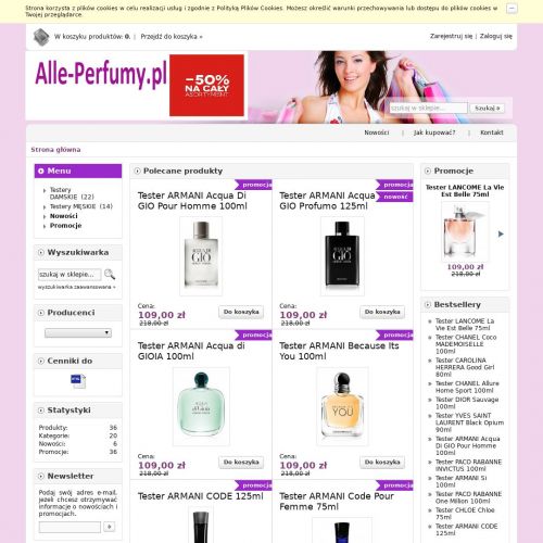 Perfumy sklep internetowy - Wrocław