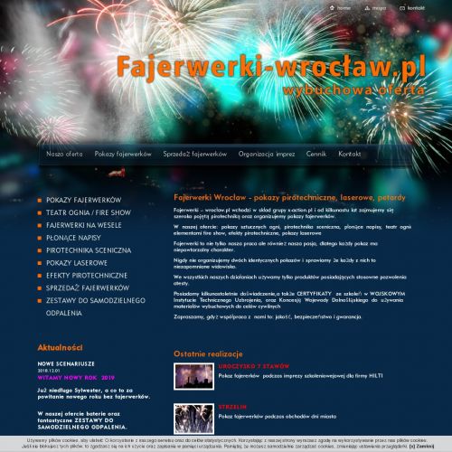 Pirotechnika sceniczna w Wrocławiu