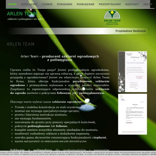 Szklarnia poliwęglan - Gdańsk