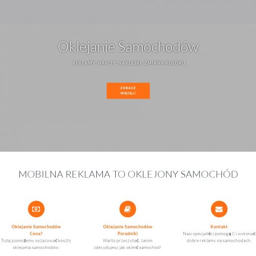 Reklamy na samochodach osobowych - Kraków