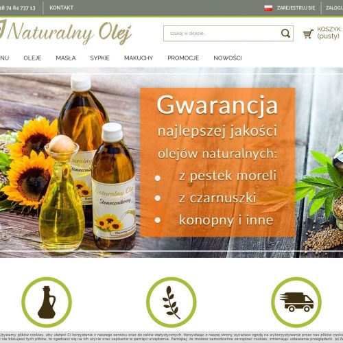 Olej lniany tłoczony na zimno