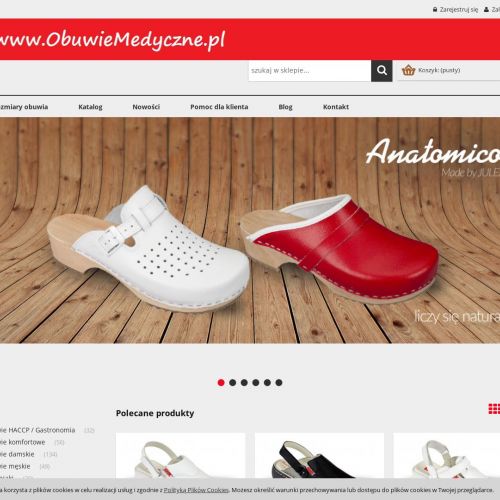 Klapki medyczne męskie