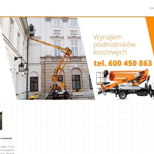 Wynajem podnośników koszowych - Grodzisk Mazowiecki