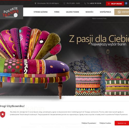 Tkaniny obiciowe kwiaty