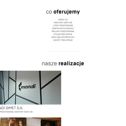 Napisy 3d na zamówienie