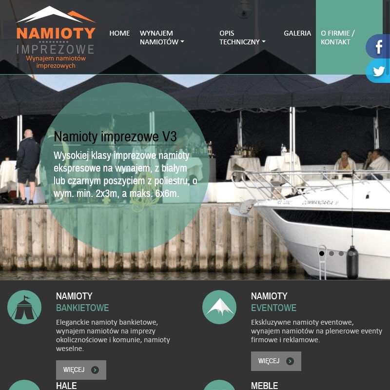 Namioty ogrodowe wodoszczelne - Warszawa