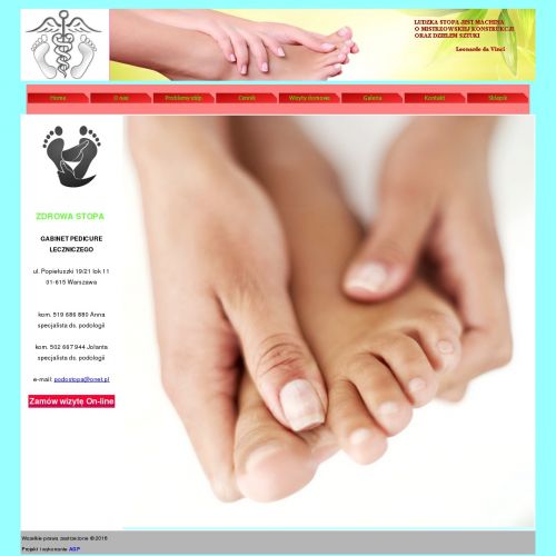 Pedicure leczniczy - Warszawa