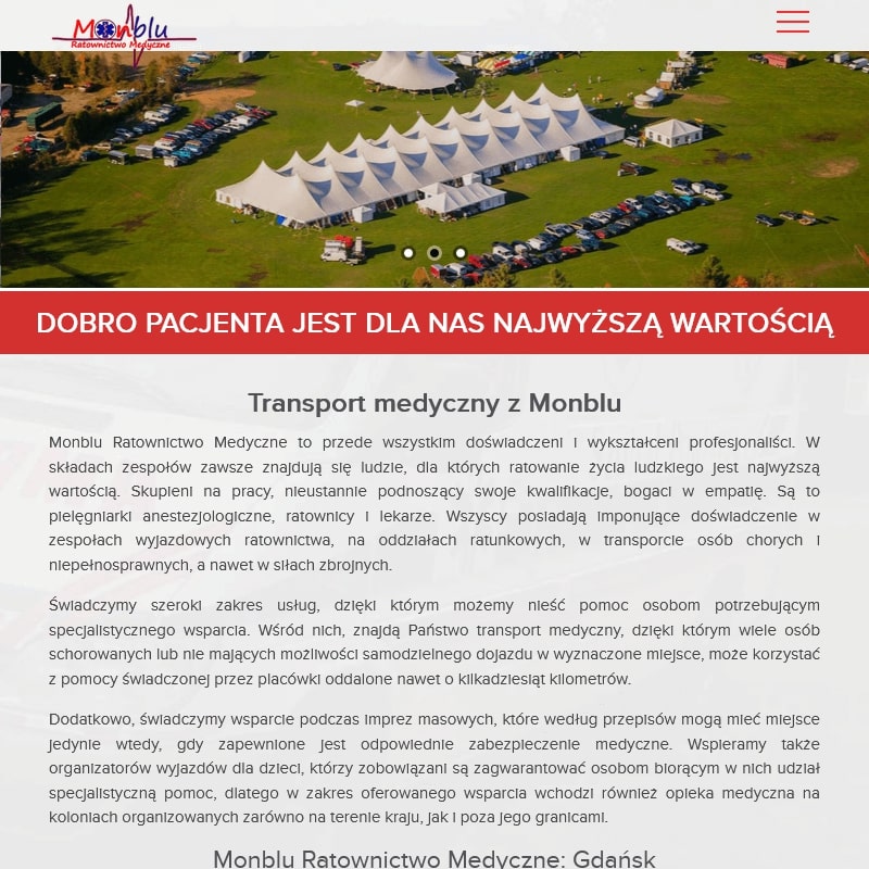 Karetka transportowa - Gdynia