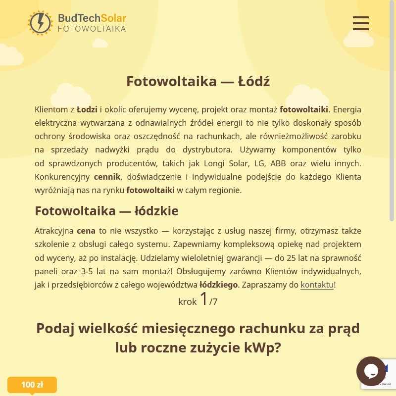 Łódź - fotowoltaika dofinansowanie łódzkie 2021