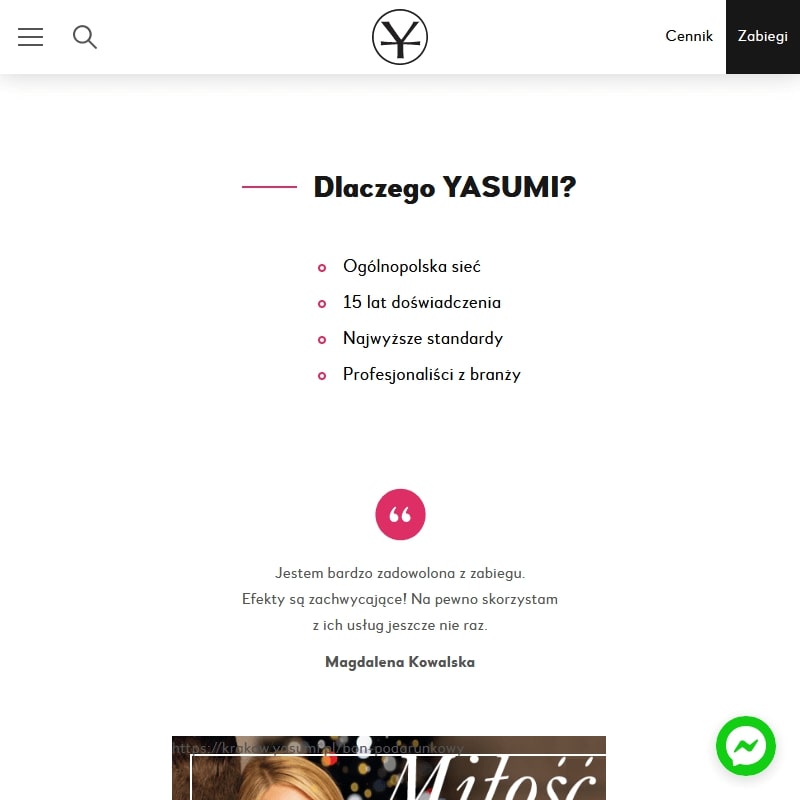 Kraków - salon masażu