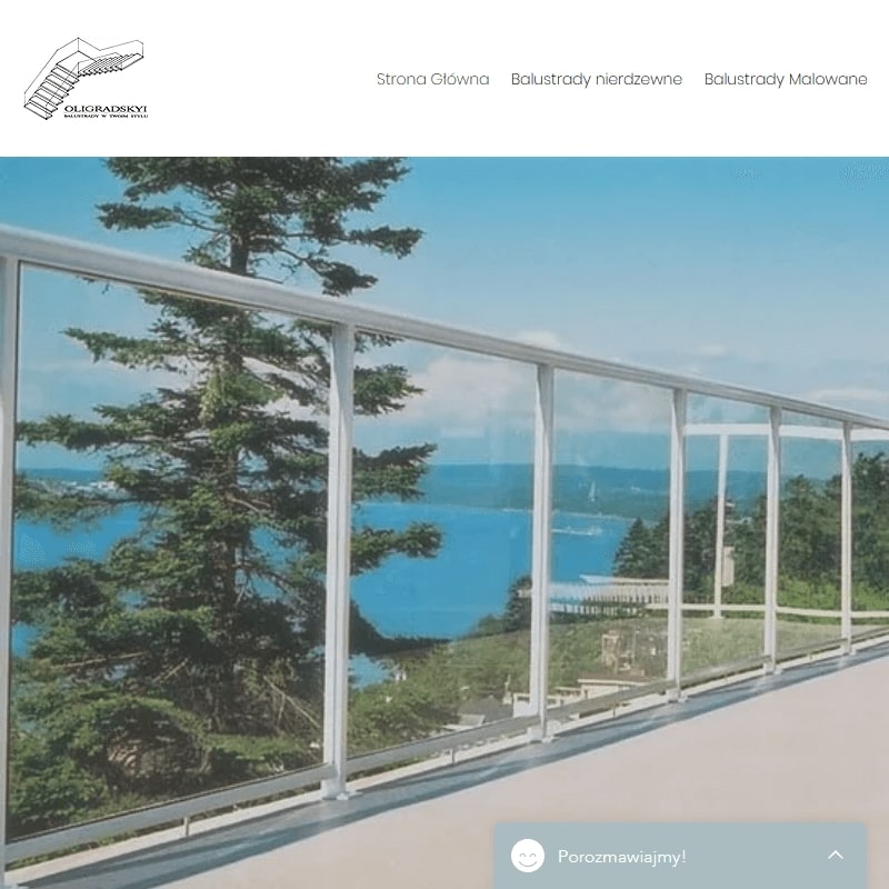 Szklane balustrady na schody w Warszawie