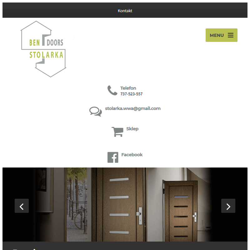 Wejściowe drzwi do domu - Warszawa