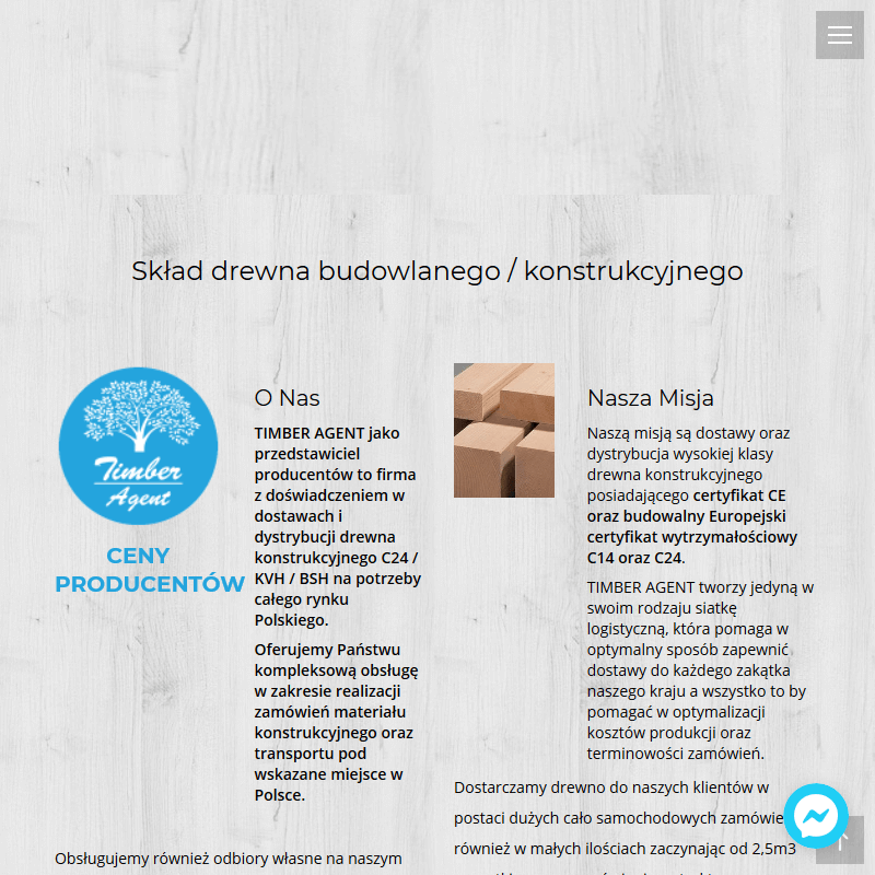 Dystrybutor drewna budowlanego